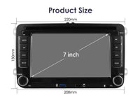 Autoradio Android Volkswagen Golf Polo Passat — vue arrière
