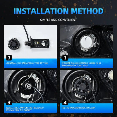 Ampoules LED H4 Universelles 12V Voiture et Moto