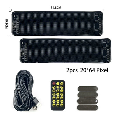 Écran LED Pliable de Pare-Brise Yeux du Diable Voiture Camion
