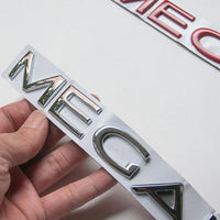 Logo Renault Mégane, Lettres de Coffre 3D 23,5 cm Rouge, Noir, Chrome ou Or, Mégane 1, 2, 3, 4 et RS