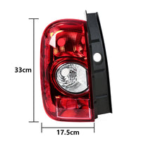 Dimensions du feu arrière Dacia Duster phase 1 : 33 x 17,5 cm