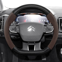 Housse de Volant Citroën Daim et Texture Carbone C3 C4 X Berlingo C5 Aircross Jumper Spacetourer Ami X