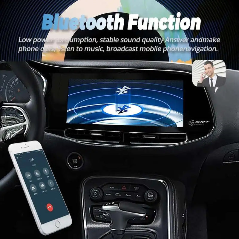 Autoradio Android 13 Écran QLED Dodge Challenger SRT Hellcat 2010-2023 CarPlay Sans Fil GPS 4G