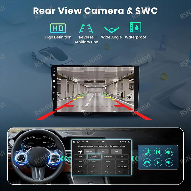 Autoradio Android 15 Ford Everest et Ranger 2015-2018 CarPlay Sans Fil GPS 4G