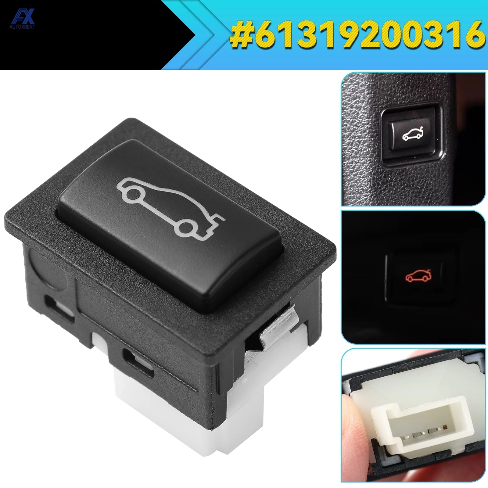 Bouton d'Ouverture de Coffre BMW F30 F10 F20 F25 61319200316