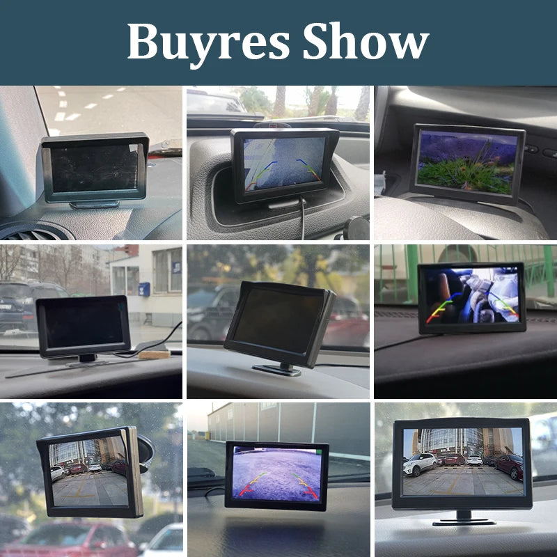 Caméra de Recul Écran LCD 4.3 Pouces Hippcron