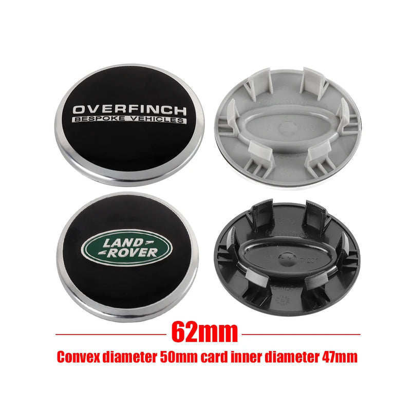 Cache-Moyeux Land Rover Range Rover Sport Discovery 62mm — vue d'ensemble