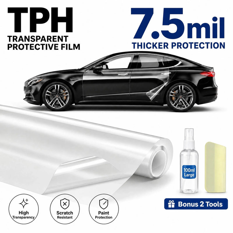 Film de Protection Peinture TPH 7,5 mil Rouleau avec Kit de Pose