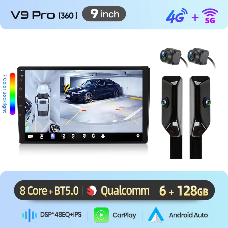 Autoradio Android Volkswagen Golf 4 Jetta MK4 1997-2003 — vue arrière