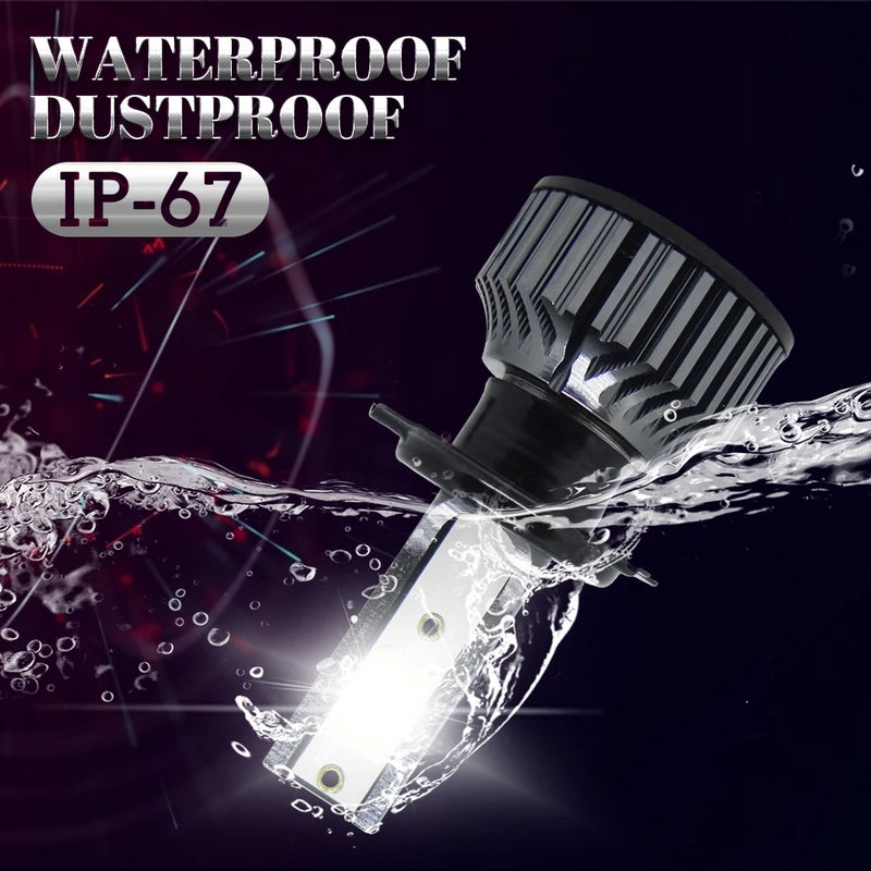 Ampoules LED 72W 16000 lm H4 H7 Voiture