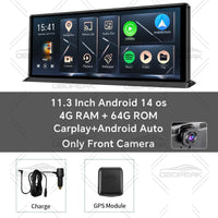 Dashcam K60 Pro 11 Pouces Android 14 CarPlay
