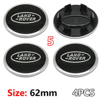 Cache-Moyeux Land Rover 62 mm Lot de 4 Emblèmes de Jante 3D ABS Chromé pour Evoque Defender Discovery 4 Range Rover Sport