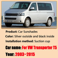 Window Sun Visors Volkswagen Transporter T5 Multivan 2003-2015