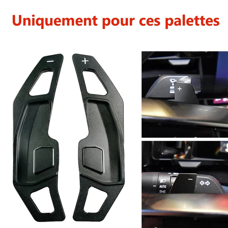 Palettes au Volant Renault Austral Espace Mégane E-Tech Rafale Aluminium Larges