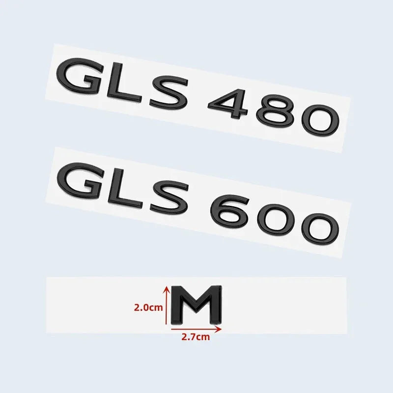 Autocollant Emblème Lettres Mercedes GLS Maybach X167 — détail de finition