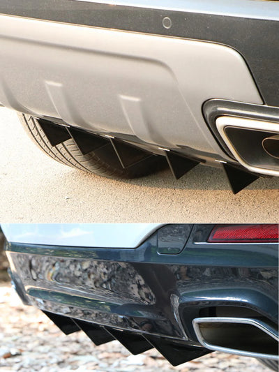 Aileron Diffuseur Shark Fins Universel 4 Pièces