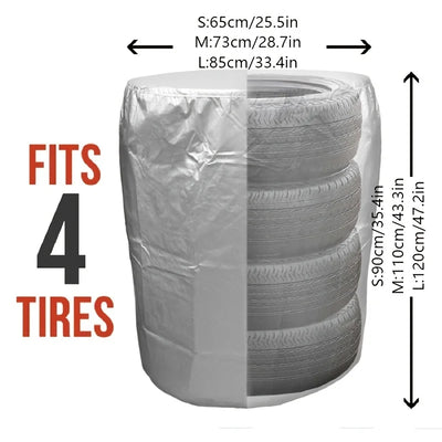 Housse de Protection Pneus Stockage Jeu de 4 Roues