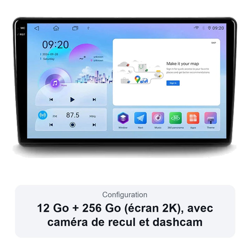 Autoradio CarPlay Citroën C4 Grand Picasso 2006-2013 Android Écran Tactile