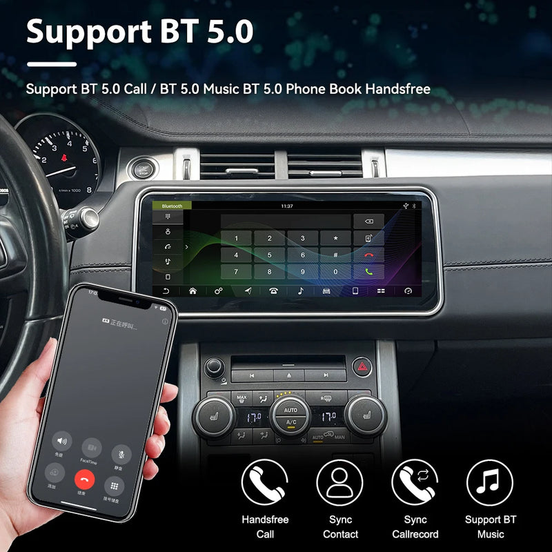 Autoradio Android Land Rover Evoque L538 2010-2019 Écran de Navigation CarPlay Sans Fil