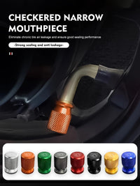 Bouchons de Valve Peugeot 208, 2008, 308, 3008, 5008, 508, Aluminium Anodisé, Lot de 4, 7 Couleurs