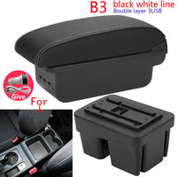 Accoudoir Volkswagen Golf 7 2014-2019 Console Centrale avec Rangement 3 USB