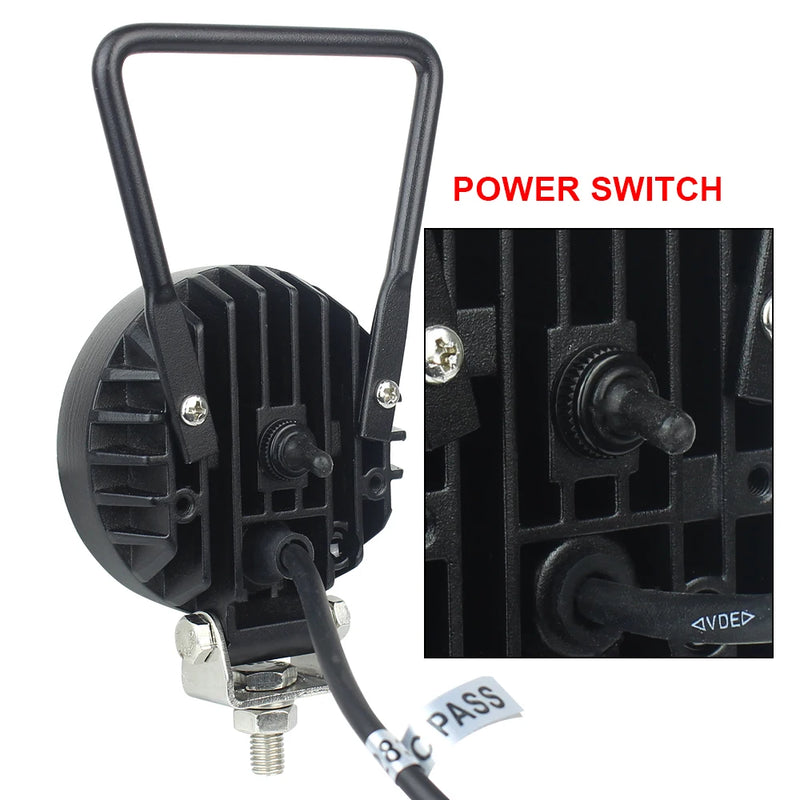 Lampe Travail LED 3 Pouces 12W Tout-Terrain 4x4 SUV