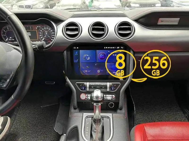 Autoradio Android Ford Mustang 2015-2021 Écran QLED Double Système CarPlay GPS DSP