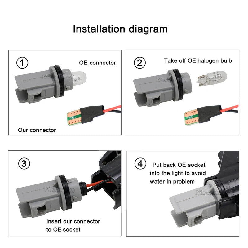 Clignotants LED de Miroir Latéral Dynamiques Séquentiels Peugeot 208 2008 Citroën C3 C4 Lot de 2
