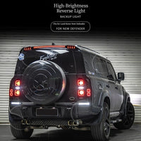 Feux Arrière LED Land Rover Defender 90 110 130 2020-2026 : Stop, Recul et Clignotant Séquentiel, Paire