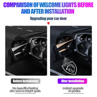 Projecteur Logo Porte Peugeot Blason ou Lion LED 2 Pièces
