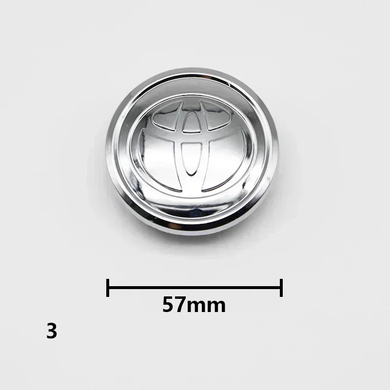 Cache-Moyeux Toyota Corolla Camry Yaris RAV4 57mm 62mm — vue de face