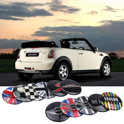 Cache-Moyeu Mini Cooper JCW 52 mm Autocollant 4 Pièces