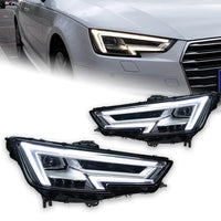 Phares LED Audi A4 B9 2017-2020 A4L Paire Avant Feux de Jour Clignotants