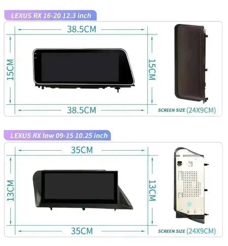 Autoradio Android 14 Écran 10,25 Pouces Lexus IS RC 200 250 200t 300h 2013-2020 CarPlay DSP