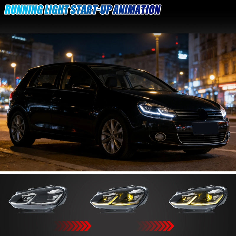Phares LED Volkswagen Golf 6 2009-2014 — détail de finition