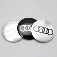 Cache-Moyeux Audi A3 A4 S line 56mm 60mm 63mm 68mm — vue de profil