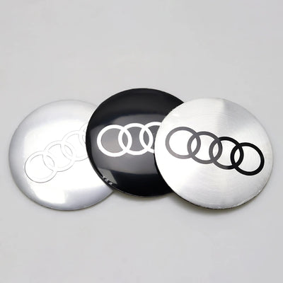 Cache-Moyeux Audi A3 A4 S line 56mm 60mm 63mm 68mm