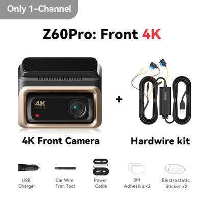 Dashcam DDPAI Z60 Pro 4K 3 Canaux GPS