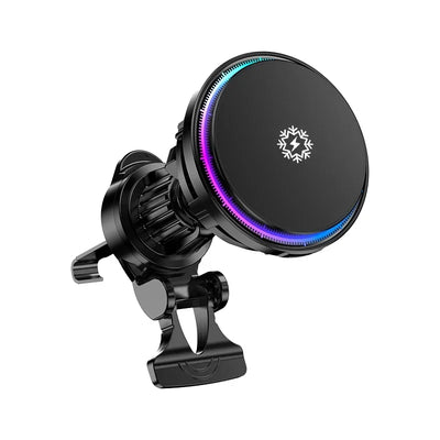 Support Téléphone Magnétique Chargeur Induction 15W Ventilé