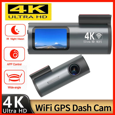 Dashcam 4K Double Objectif GPS WiFi Vision Nocturne