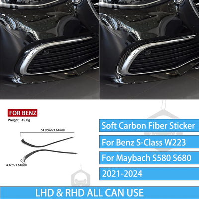 Autocollants Fibre de Carbone Mercedes Classe S W223
