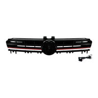 Calandre LED Volkswagen Golf 7 2013-2016 Noir Brillant Liseré Rouge