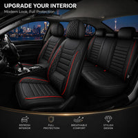 Housse de Siège Auto Volvo XC60 XC40 S60 XC90 EX40 Cuir PU 5 Places Imperméable Compatible Airbag