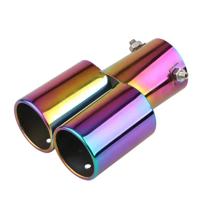 Embout d'Échappement Double Sortie Universel Inox