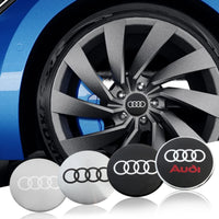 Cache-Moyeux Audi A3 A4 RS3 56mm 60mm 65mm Emblème