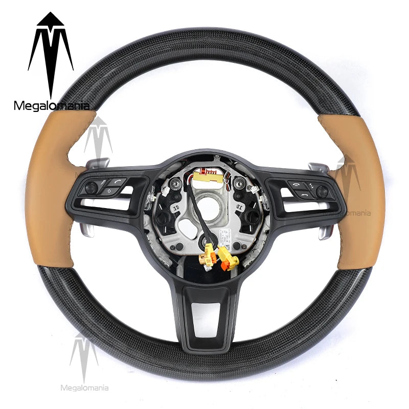 Carbonlenkrad kompatibel mit Porsche 911 718 Macan Boxster Cayenne Panamera 911.2 Cayman Taycan 996 997 987 918 997 991