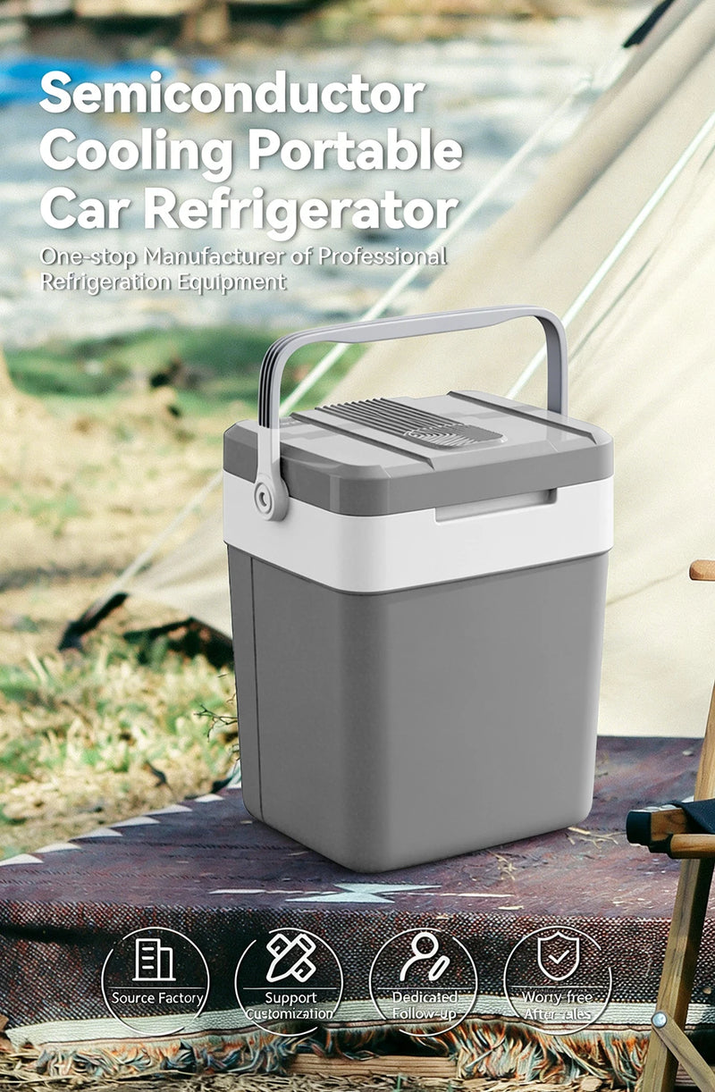 Glacière Électrique Voiture 24 L 12 V 220 V Froid et Chaud