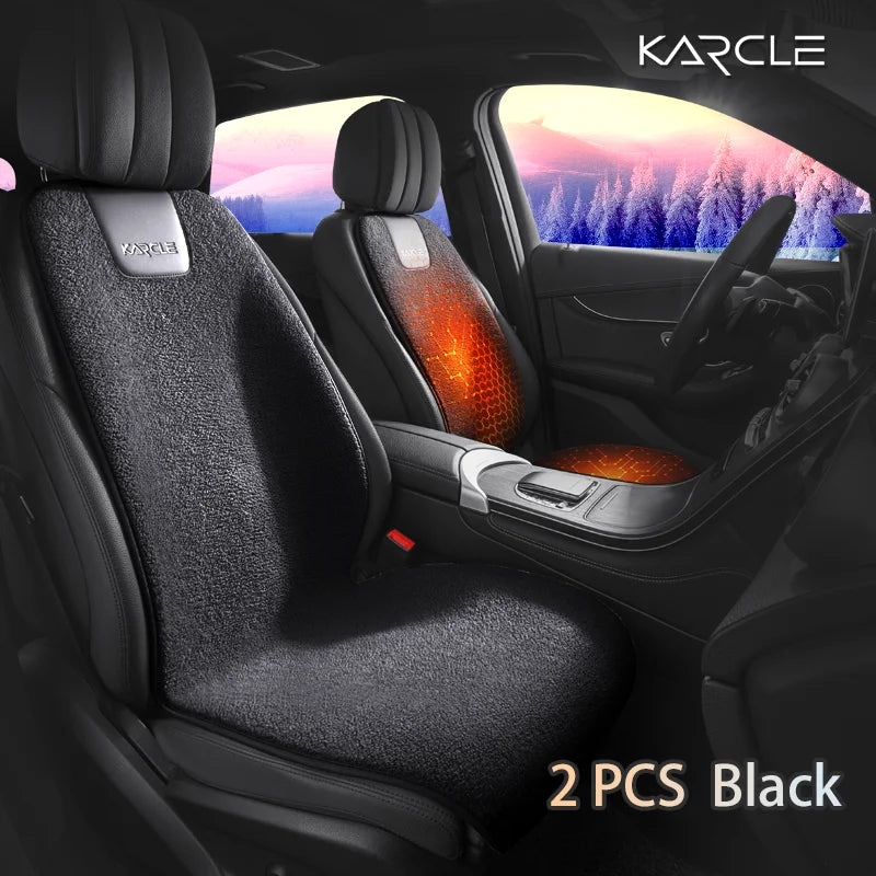 Siège Chauffant Voiture 12V Velours Granulaire Simple ou Double