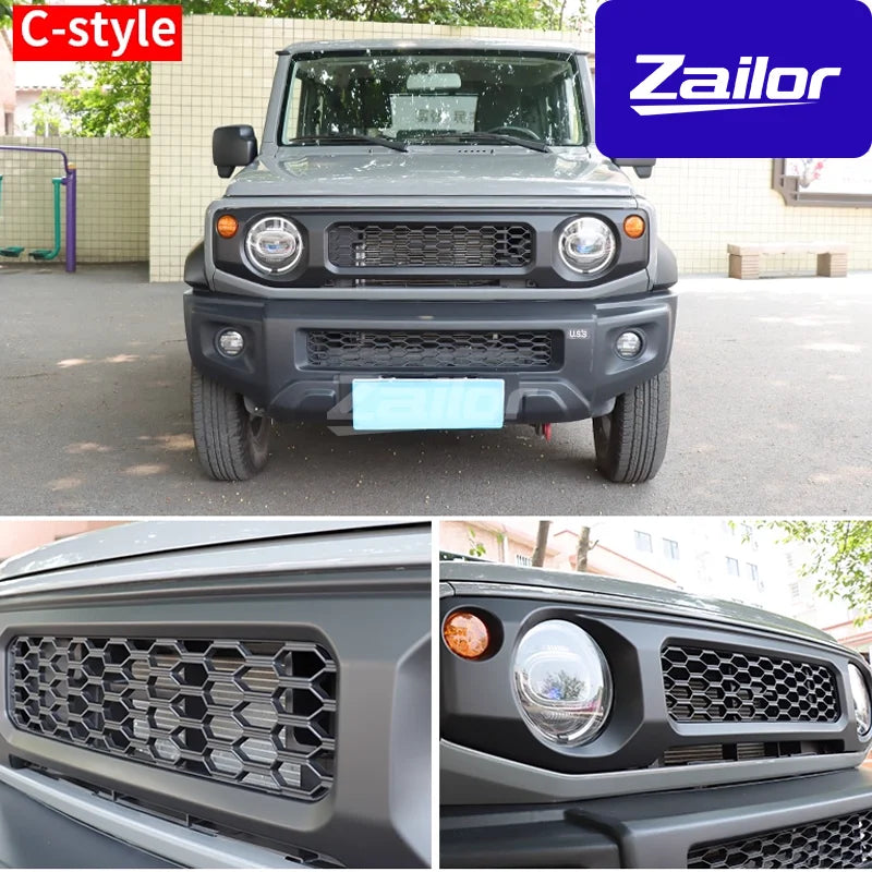 Calandre Avant Suzuki Jimny JB64 JB74 en ABS Style Tout-Terrain Grille en Maille 4 Modèles A B C D