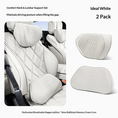 Coussin de Nuque et Soutien Lombaire Voiture Universel